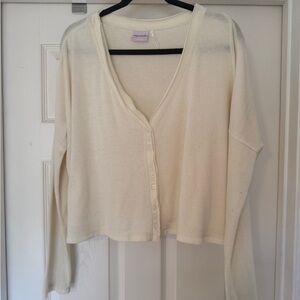 Out From Under Urban Outfitters Cream Long Sleeve